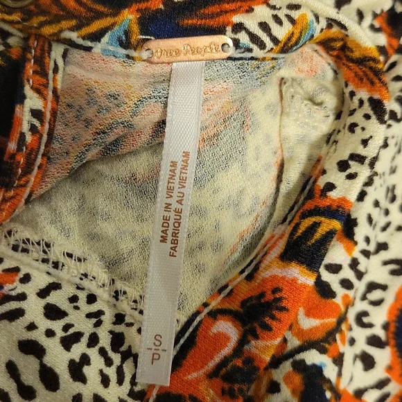 Free People floral animal print top - Picture 5 of 5